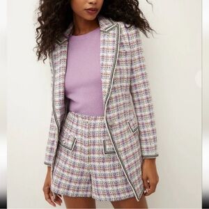 NWT Veronica Beard Tweed Etney Dickey Jacket Size 10